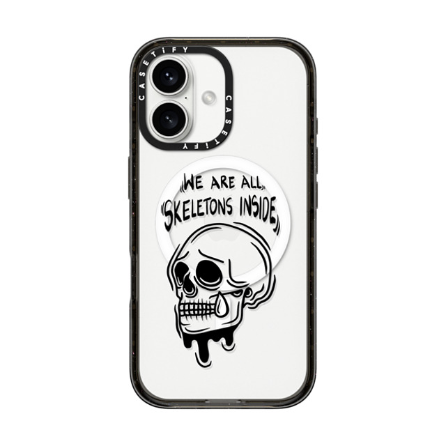 Sadskelly x CASETiFY iPhone 16 ケース Skull,Monochrome ブラック インパクトケース MagSafe対応 Skeletons inside Father's Day Sadskelly x CASETiFY iPhone 16 ケース Skull,Monochrome ブラック インパクトケース MagSafe対応 Skeletons inside Father's Day