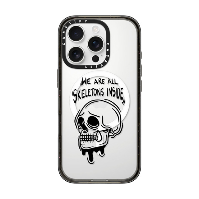 Sadskelly x CASETiFY iPhone 16 Pro ケース Skull,Monochrome ブラック インパクトケース MagSafe対応 Skeletons inside Mother's Day Sadskelly x CASETiFY iPhone 16 Pro ケース Skull,Monochrome ブラック インパクトケース MagSafe対応 Skeletons inside Mother's Day