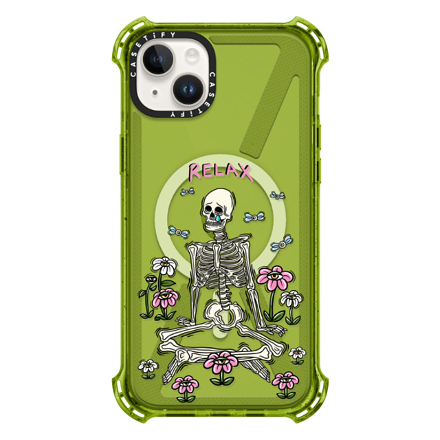 Sadskelly x CASETiFY iPhone 14 Plus ケース Kiwi バウンスケース Relax