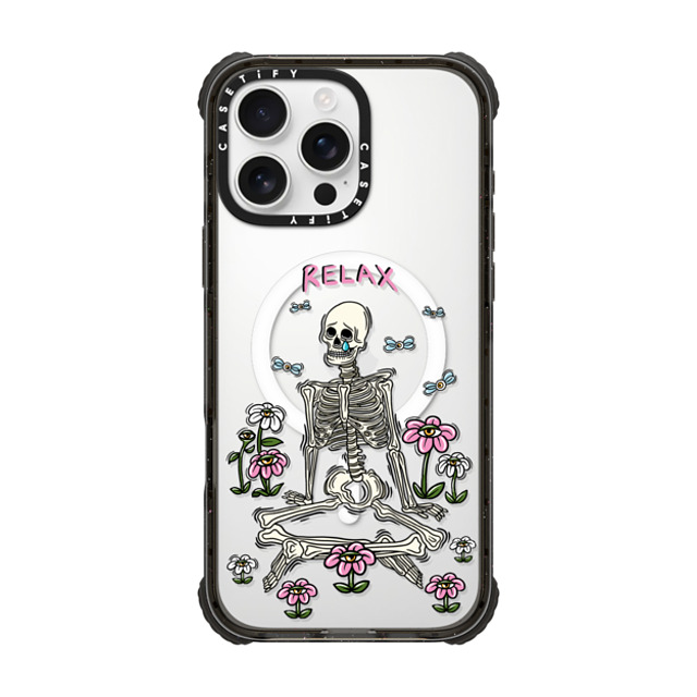 Sadskelly x CASETiFY iPhone 16 Pro Max Case Black ウルトラ インパクトケース MagSafe 対応 Relax Sadskelly x CASETiFY iPhone 16 Pro Max Case Black ウルトラ インパクトケース MagSafe 対応 Relax