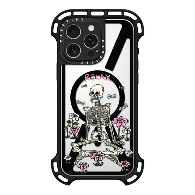 Sadskelly x CASETiFY iPhone 16 Pro Max Case Black ウルトラ バウンスケース MagSafe対応 Relax Sadskelly x CASETiFY iPhone 16 Pro Max Case Black ウルトラ バウンスケース MagSafe対応 Relax