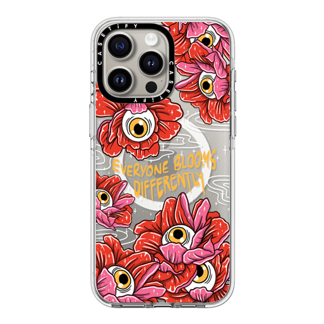 Sadskelly x CASETiFY iPhone 15 Pro Max ケース クリア クリア ケース MagSafe対応 Bloom Differently