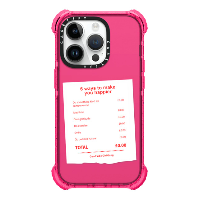Good Vibe Girl Gang x CASETiFY iPhone 14 Pro Case Sticker,Cartoon Bubble Gum ウルトラインパクトケース 6 Ways to Make You Happier Phone Case Mother's Day Good Vibe Girl Gang x CASETiFY iPhone 14 Pro Case Sticker,Cartoon Bubble Gum ウルトラインパクトケース 6 Ways to Make You Happier Phone Case Mother's Day