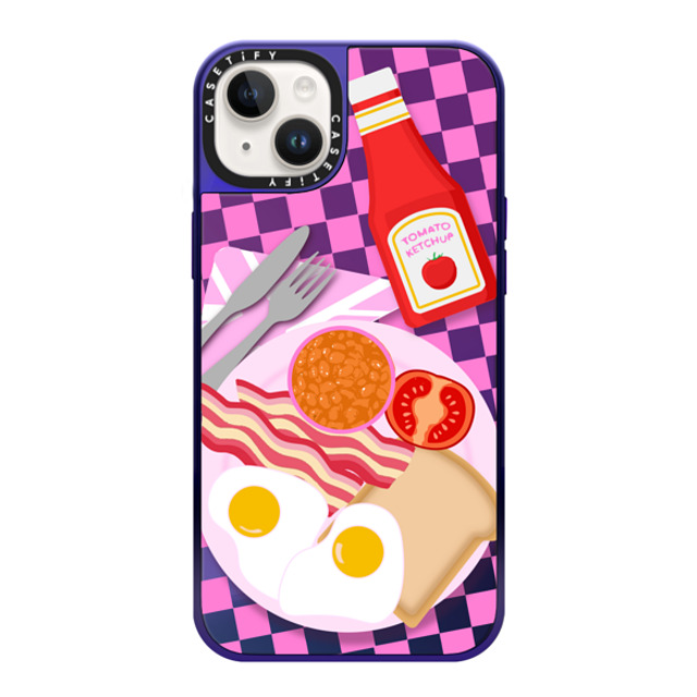 Good Vibe Girl Gang x CASETiFY iPhone 14 Plus Case Purple Disco on Purple ミラーケース MagSafe対応 English Breakfast Phone Case Good Vibe Girl Gang x CASETiFY iPhone 14 Plus Case Purple Disco on Purple ミラーケース MagSafe対応 English Breakfast Phone Case