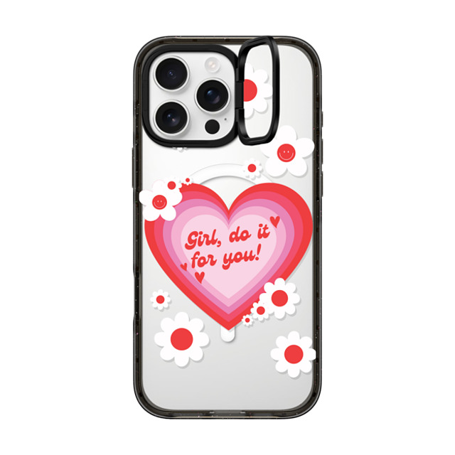 Good Vibe Girl Gang x CASETiFY iPhone 16 Pro Max Case Heart,Quote Black インパクトリングスタンドケース MagSafe対応 Girl Do It for You Phone Case Mother's Day Good Vibe Girl Gang x CASETiFY iPhone 16 Pro Max Case Heart,Quote Black インパクトリングスタンドケース MagSafe対応 Girl Do It for You Phone Case Mother's Day