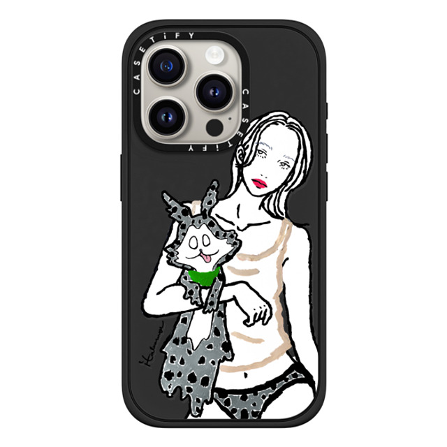 itabamoe x CASETiFY iPhone 15 Pro ケース Portraiture マットブラック インパクトケース MagSafe対応 itabamoe original Back to School itabamoe x CASETiFY iPhone 15 Pro ケース Portraiture マットブラック インパクトケース MagSafe対応 itabamoe original Back to School