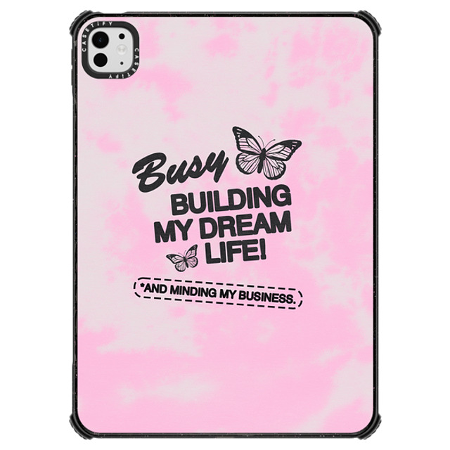 "Top Girl Studio x CASETiFY iPad Pro 11" (M4) Quote,Typography ブラック iPad インパクト ケース Dream Life Father's Day" "Top Girl Studio x CASETiFY iPad Pro 11" (M4) Quote,Typography ブラック iPad インパクト ケース Dream Life Father's Day"