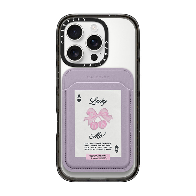 Top Girl Studio x CASETiFY MagSafe ウォレット Lilac/Green Snappy BioVeg MagSafe ウォレット Lucky Me