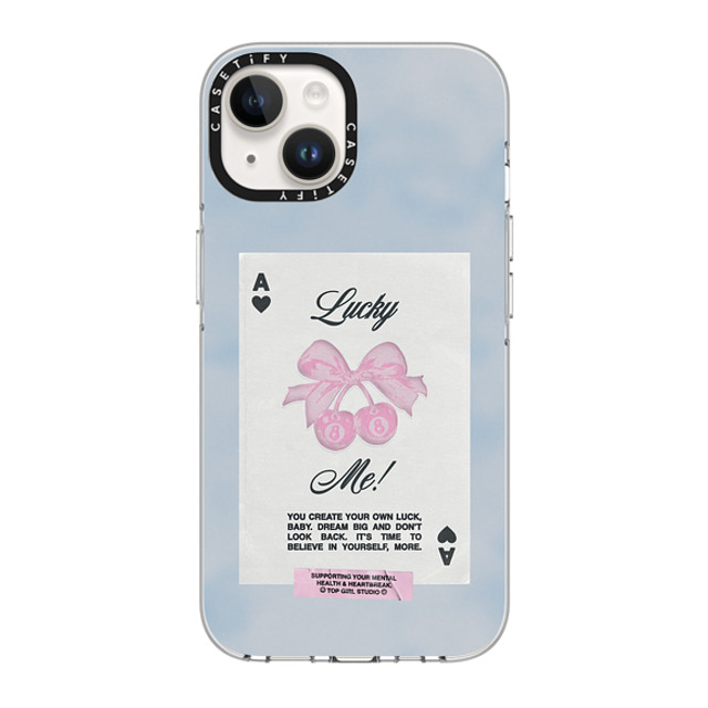 Top Girl Studio x CASETiFY iPhone 14 Case Clear Clear Case MagSafe Compatible Lucky Me Top Girl Studio x CASETiFY iPhone 14 Case Clear Clear Case MagSafe Compatible Lucky Me