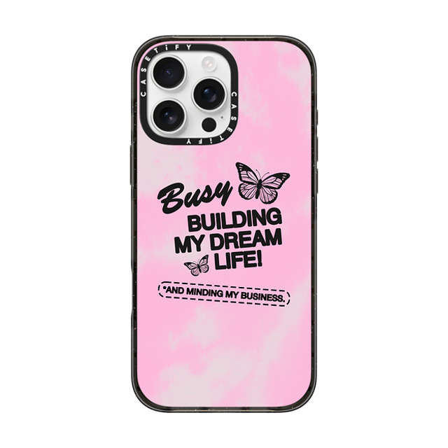 Top Girl Studio x CASETiFY iPhone 16 Pro Max Case Typography,Y2K ブラック インパクトケース MagSafe対応 Dream Life Mother's Day Top Girl Studio x CASETiFY iPhone 16 Pro Max Case Typography,Y2K ブラック インパクトケース MagSafe対応 Dream Life Mother's Day
