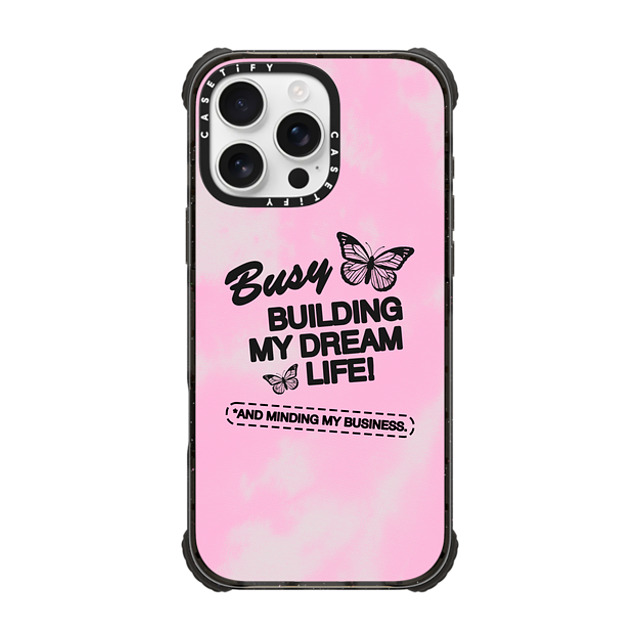 Top Girl Studio x CASETiFY iPhone 16 Pro Max Case Typography,Y2K ブラック ウルトラ インパクトケース MagSafe 対応 Dream Life Mother's Day Top Girl Studio x CASETiFY iPhone 16 Pro Max Case Typography,Y2K ブラック ウルトラ インパクトケース MagSafe 対応 Dream Life Mother's Day