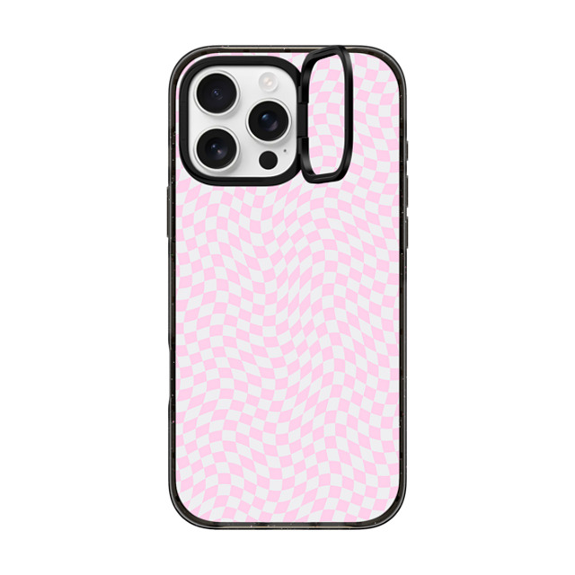 Top Girl Studio x CASETiFY iPhone 16 Pro Max ケース ブラック インパクトリングスタンドケース MagSafe対応 Check Me Out