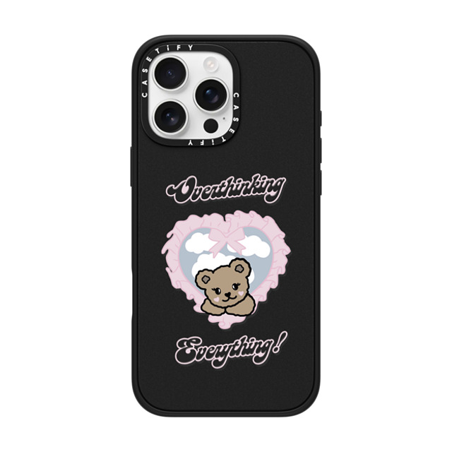 Top Girl Studio x CASETiFY iPhone 16 Pro Max Case Bear,Y2K Matte Black Impact Case MagSafe Compatible Overthinking Everything! Mother's Day Top Girl Studio x CASETiFY iPhone 16 Pro Max Case Bear,Y2K Matte Black Impact Case MagSafe Compatible Overthinking Everything! Mother's Day
