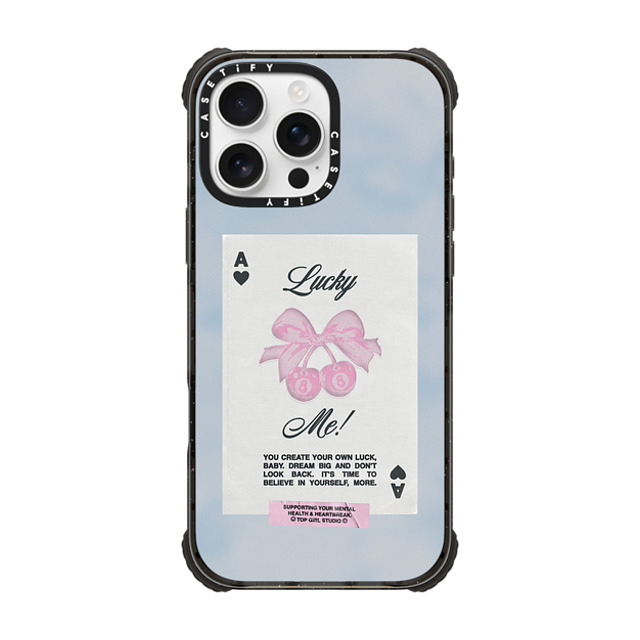 Top Girl Studio x CASETiFY iPhone 16 Pro Max Case Black ウルトラ インパクトケース MagSafe 対応 Lucky Me Top Girl Studio x CASETiFY iPhone 16 Pro Max Case Black ウルトラ インパクトケース MagSafe 対応 Lucky Me