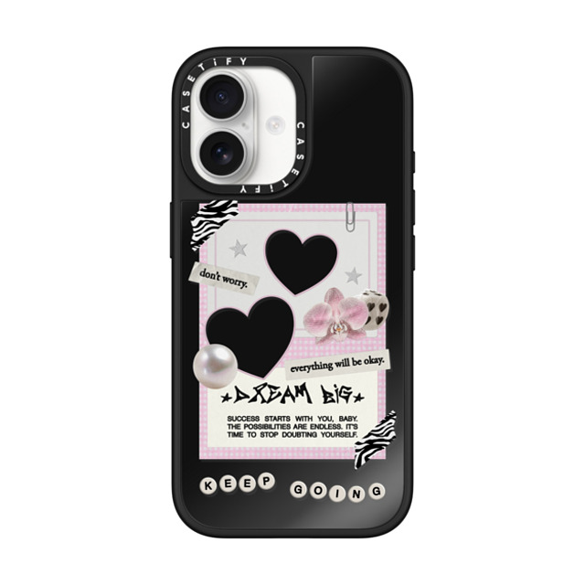Top Girl Studio x CASETiFY iPhone 17 �P�[�X Black on Black �~���[�P�[�X MagSafe�Ή� Dear Diary