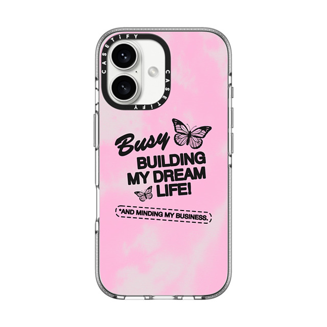 Top Girl Studio x CASETiFY iPhone 16 Case Typography,Y2K Clear Clear Case MagSafe Compatible Dream Life Father's Day Top Girl Studio x CASETiFY iPhone 16 Case Typography,Y2K Clear Clear Case MagSafe Compatible Dream Life Father's Day