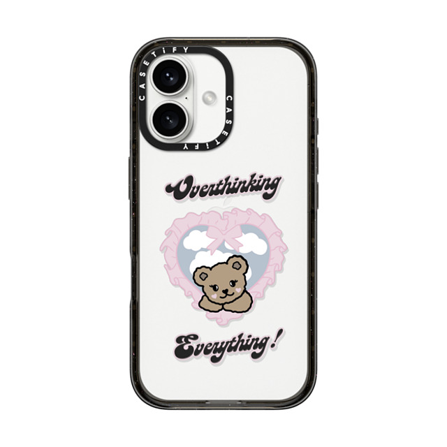 Top Girl Studio x CASETiFY iPhone 16 Case Bear,Y2K Black Impact Case Overthinking Everything! Mother's Day Top Girl Studio x CASETiFY iPhone 16 Case Bear,Y2K Black Impact Case Overthinking Everything! Mother's Day