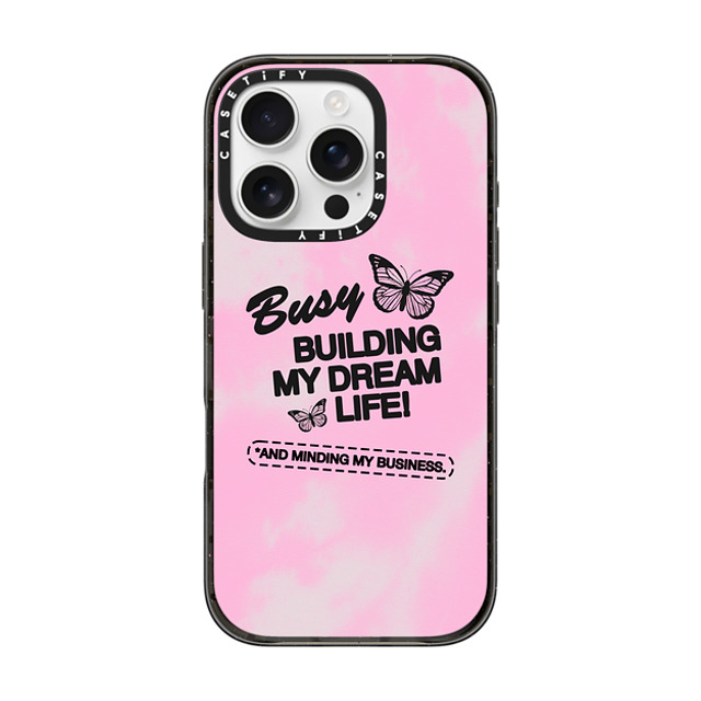 Top Girl Studio x CASETiFY iPhone 16 Pro Case Typography,Y2K ブラック インパクトケース Dream Life Mother's Day Top Girl Studio x CASETiFY iPhone 16 Pro Case Typography,Y2K ブラック インパクトケース Dream Life Mother's Day