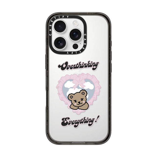 Top Girl Studio x CASETiFY iPhone 16 Pro Case Bear,Y2K Black Impact Case Overthinking Everything! Mother's Day Top Girl Studio x CASETiFY iPhone 16 Pro Case Bear,Y2K Black Impact Case Overthinking Everything! Mother's Day