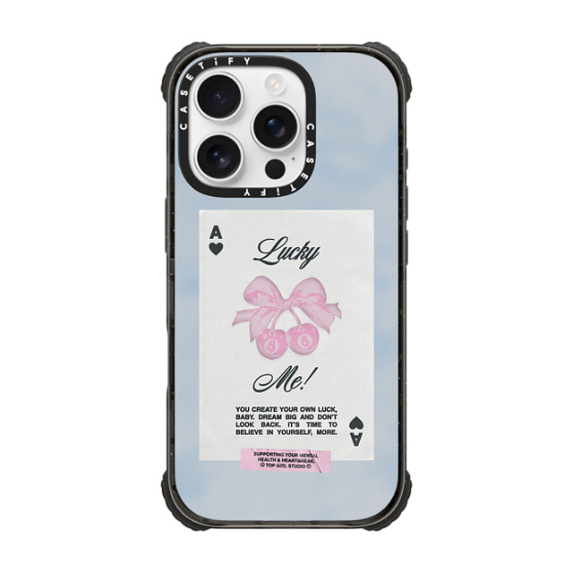 Top Girl Studio x CASETiFY iPhone 16 Pro Case Black ウルトラ インパクトケース MagSafe 対応 Lucky Me Top Girl Studio x CASETiFY iPhone 16 Pro Case Black ウルトラ インパクトケース MagSafe 対応 Lucky Me