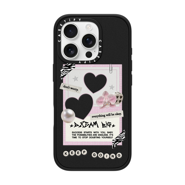 Top Girl Studio x CASETiFY iPhone 16 Pro Case Matte Black Impact Case MagSafe Compatible Dear Diary Back to School Top Girl Studio x CASETiFY iPhone 16 Pro Case Matte Black Impact Case MagSafe Compatible Dear Diary Back to School