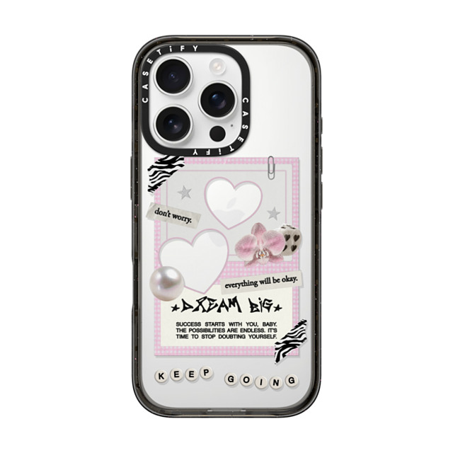 Top Girl Studio x CASETiFY iPhone 16 Pro Case Black インパクトケース Dear Diary Back to School Top Girl Studio x CASETiFY iPhone 16 Pro Case Black インパクトケース Dear Diary Back to School