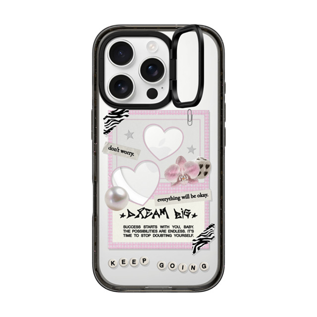 Top Girl Studio x CASETiFY iPhone 16 Pro Case Black インパクトリングスタンドケース MagSafe対応 Dear Diary Back to School Top Girl Studio x CASETiFY iPhone 16 Pro Case Black インパクトリングスタンドケース MagSafe対応 Dear Diary Back to School