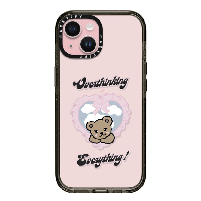 Top Girl Studio x CASETiFY iPhone 15 Case Bear,Y2K Black インパクトケース Overthinking Everything! Mother's Day Top Girl Studio x CASETiFY iPhone 15 Case Bear,Y2K Black インパクトケース Overthinking Everything! Mother's Day