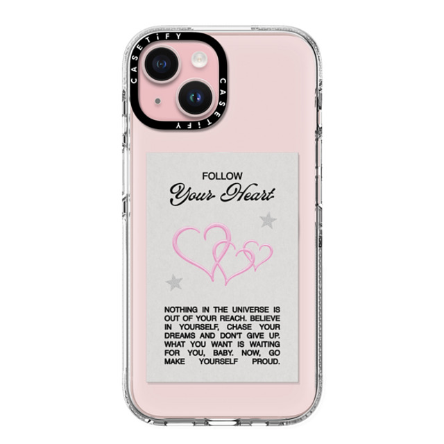 Top Girl Studio x CASETiFY iPhone 15 ケース クリア クリア ケース MagSafe対応 Follow your heart Back to School Top Girl Studio x CASETiFY iPhone 15 ケース クリア クリア ケース MagSafe対応 Follow your heart Back to School
