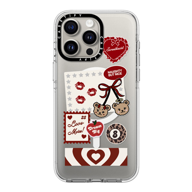 Top Girl Studio x CASETiFY iPhone 15 Pro Max ケース クリア クリア ケース MagSafe対応 Naughty But Nice