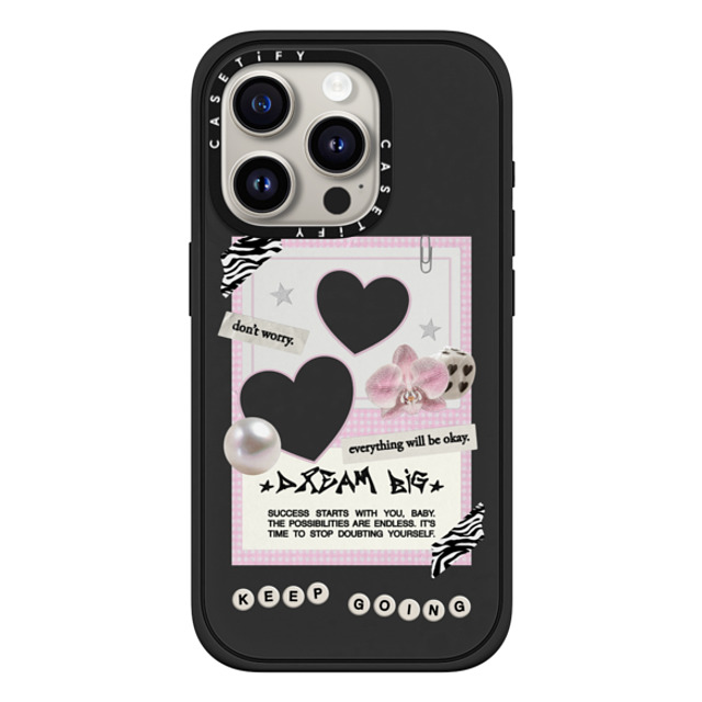 Top Girl Studio x CASETiFY iPhone 15 Pro Case マットブラック Impact Case MagSafe Compatible Dear Diary Mother's Day Top Girl Studio x CASETiFY iPhone 15 Pro Case マットブラック Impact Case MagSafe Compatible Dear Diary Mother's Day