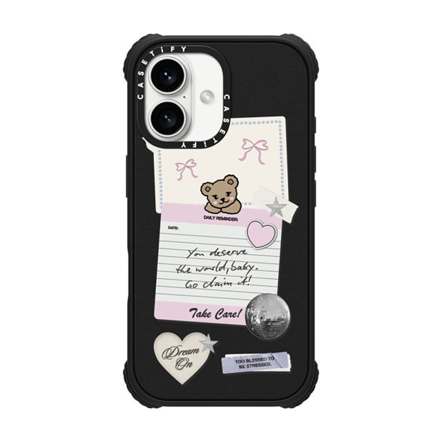 Top Girl Studio x CASETiFY iPhone 16 Case Sticker,Bear Matte Black ウルトラ インパクトケース MagSafe 対応 Coquette Stickers Father's Day Top Girl Studio x CASETiFY iPhone 16 Case Sticker,Bear Matte Black ウルトラ インパクトケース MagSafe 対応 Coquette Stickers Father's Day