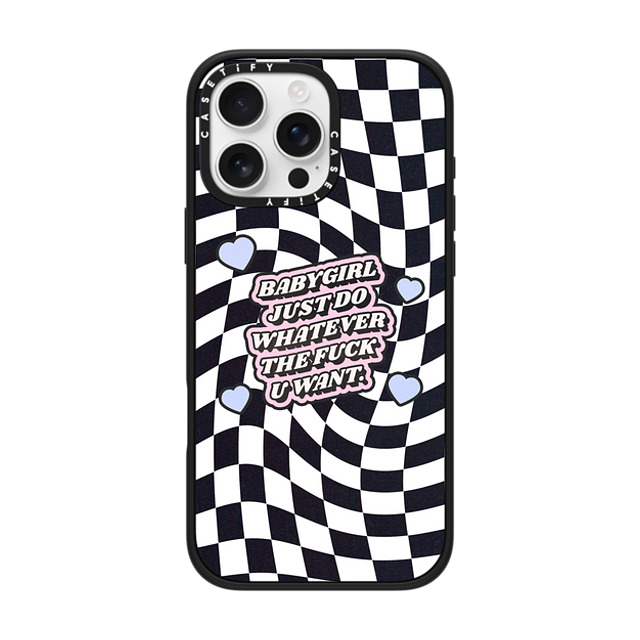 Top Girl Studio x CASETiFY iPhone 16 Pro Max ケース Heart,Quote マットブラック インパクトケース MagSafe対応 Babygirl Father's Day Top Girl Studio x CASETiFY iPhone 16 Pro Max ケース Heart,Quote マットブラック インパクトケース MagSafe対応 Babygirl Father's Day