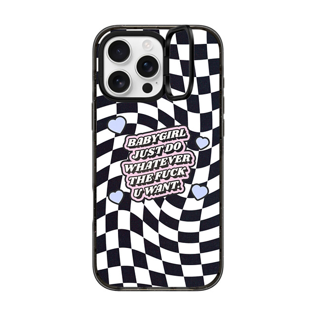 Top Girl Studio x CASETiFY iPhone 16 Pro Max ケース Heart,Quote ブラック インパクトリングスタンドケース MagSafe対応 Babygirl Father's Day Top Girl Studio x CASETiFY iPhone 16 Pro Max ケース Heart,Quote ブラック インパクトリングスタンドケース MagSafe対応 Babygirl Father's Day