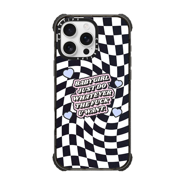 Top Girl Studio x CASETiFY iPhone 16 Pro Max ケース Heart,Quote ブラック ウルトラ インパクトケース MagSafe 対応 Babygirl Mother's Day Top Girl Studio x CASETiFY iPhone 16 Pro Max ケース Heart,Quote ブラック ウルトラ インパクトケース MagSafe 対応 Babygirl Mother's Day