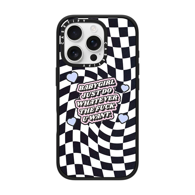 Top Girl Studio x CASETiFY iPhone 16 Pro ケース Heart,Quote マットブラック インパクトケース MagSafe対応 Babygirl Mother's Day Top Girl Studio x CASETiFY iPhone 16 Pro ケース Heart,Quote マットブラック インパクトケース MagSafe対応 Babygirl Mother's Day