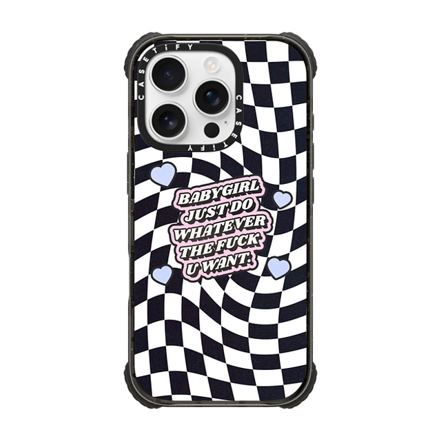 Top Girl Studio x CASETiFY iPhone 16 Pro Case Heart,Quote Black ウルトラ インパクトケース MagSafe 対応 Babygirl Mother's Day Top Girl Studio x CASETiFY iPhone 16 Pro Case Heart,Quote Black ウルトラ インパクトケース MagSafe 対応 Babygirl Mother's Day