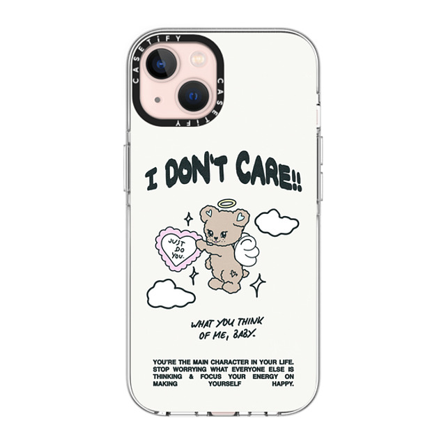 Top Girl Studio x CASETiFY iPhone 13 ケース クリア クリア ケース MagSafe対応 Angel Bear