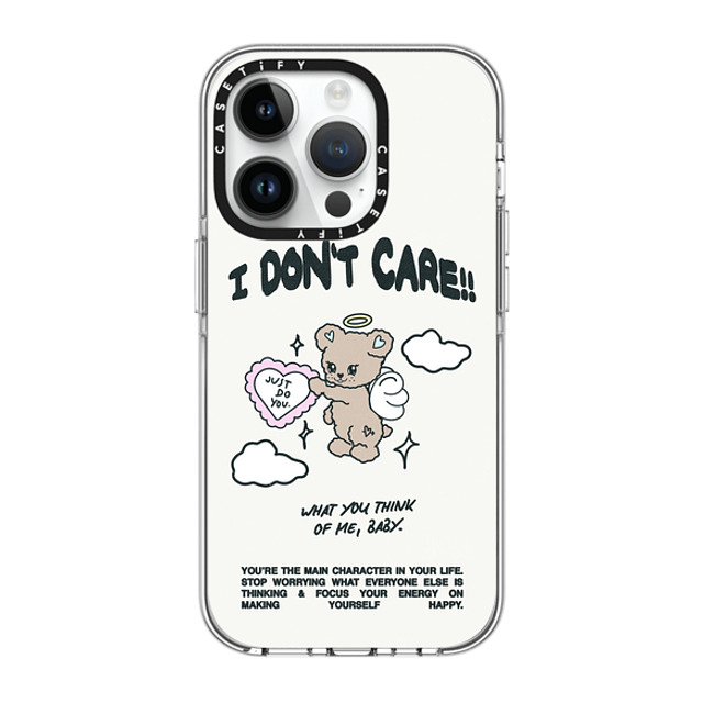 Top Girl Studio x CASETiFY iPhone 14 Pro ケース クリア クリア ケース MagSafe対応 Angel Bear