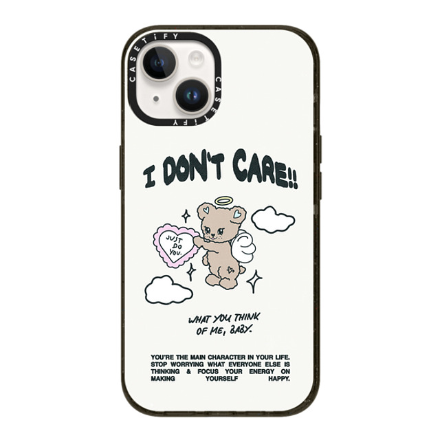 Top Girl Studio x CASETiFY iPhone 14 ケース ブラック インパクトケース Angel Bear