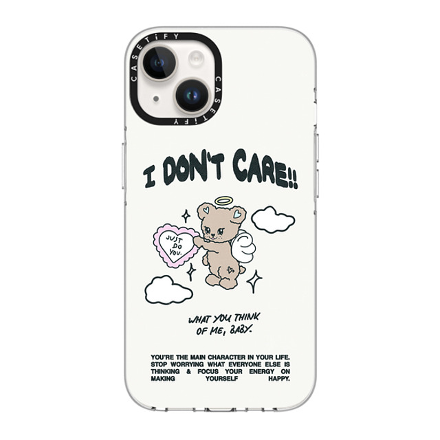 Top Girl Studio x CASETiFY iPhone 14 ケース クリア クリア ケース MagSafe対応 Angel Bear