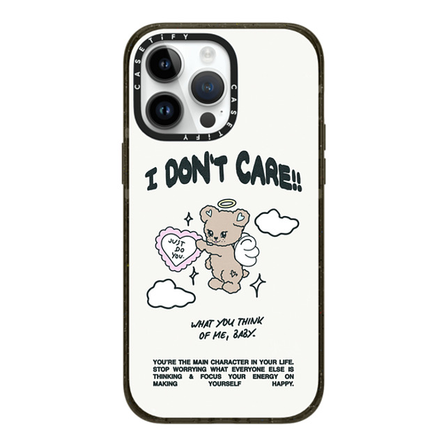 Top Girl Studio x CASETiFY iPhone 14 Pro Max ケース ブラック インパクトケース MagSafe対応 Angel Bear