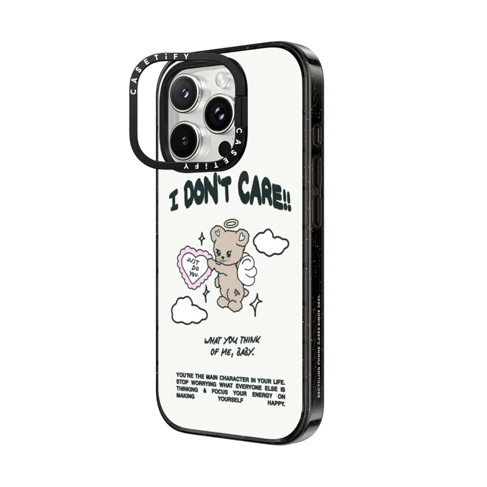 Impact Ring Stand iPhone 16 Pro Max Case MagSafe Compatible - Angel Bear