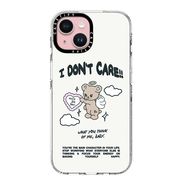 Top Girl Studio x CASETiFY iPhone 15 ケース クリア クリア ケース MagSafe対応 Angel Bear