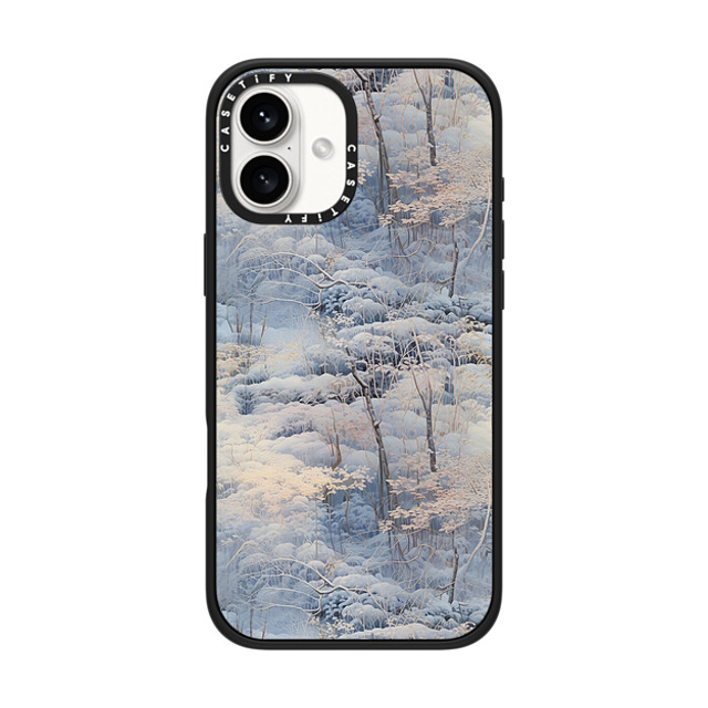 CASETiFY iPhone 16 Plus Case Matte Black Impact Case MagSafe Compatible Oil Painting Japanese Winter Forest Lake Pattern 3 m a n d i e . k CASETiFY iPhone 16 Plus Case Matte Black Impact Case MagSafe Compatible Oil Painting Japanese Winter Forest Lake Pattern 3 m a n d i e . k