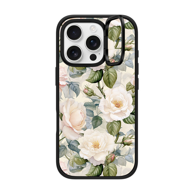 CASETiFY iPhone 16 Pro Case Matte Black インパクトリングスタンドケース MagSafe対応 Watercolor Realistic Botanical Floral Pattern 7 m a n d i e . k CASETiFY iPhone 16 Pro Case Matte Black インパクトリングスタンドケース MagSafe対応 Watercolor Realistic Botanical Floral Pattern 7 m a n d i e . k