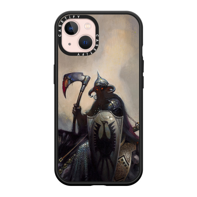 Frazetta Girls x CASETiFY iPhone 13 ケース マットブラック インパクトケース MagSafe対応 Death Dealer I by Frazetta Girls