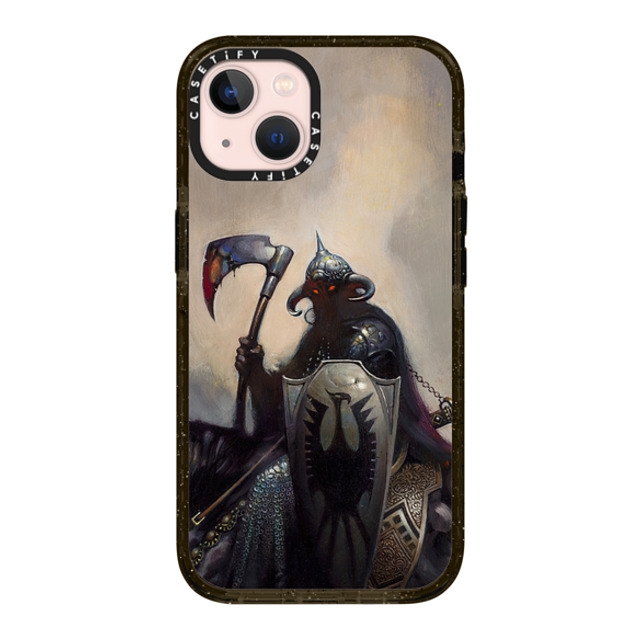 Frazetta Girls x CASETiFY iPhone 13 ケース ブラック インパクトケース MagSafe対応 Death Dealer I by Frazetta Girls