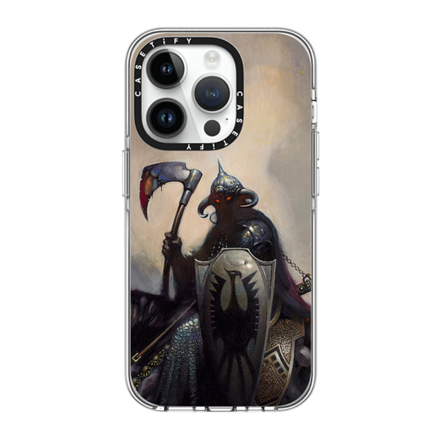 Frazetta Girls x CASETiFY iPhone 14 Pro ケース クリア クリア ケース MagSafe対応 Death Dealer I by Frazetta Girls