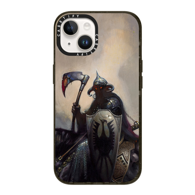 Frazetta Girls x CASETiFY iPhone 14 ケース ブラック インパクトケース Death Dealer I by Frazetta Girls